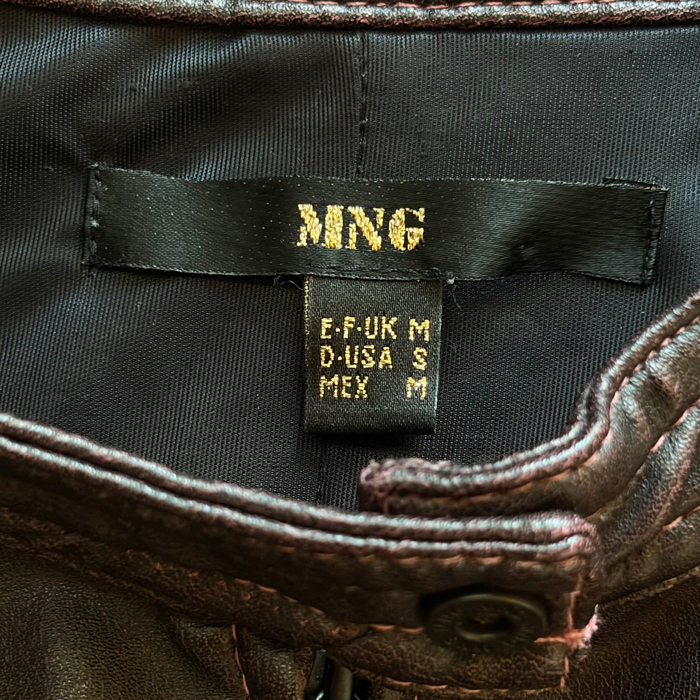 Винтидж елек от изкуствена кожа Mango